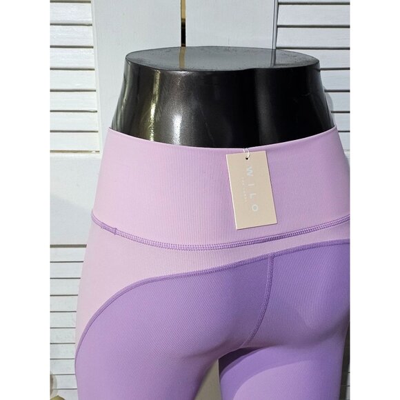 NWT Wilo The Label Women's Lilac Pink Color Block Legging Pants Sz Small  2770 - Picture 8 of 9
